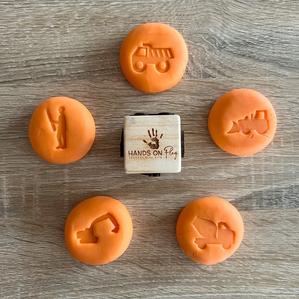 CONSTRUCTION DOUGH STAMP Hands On Play