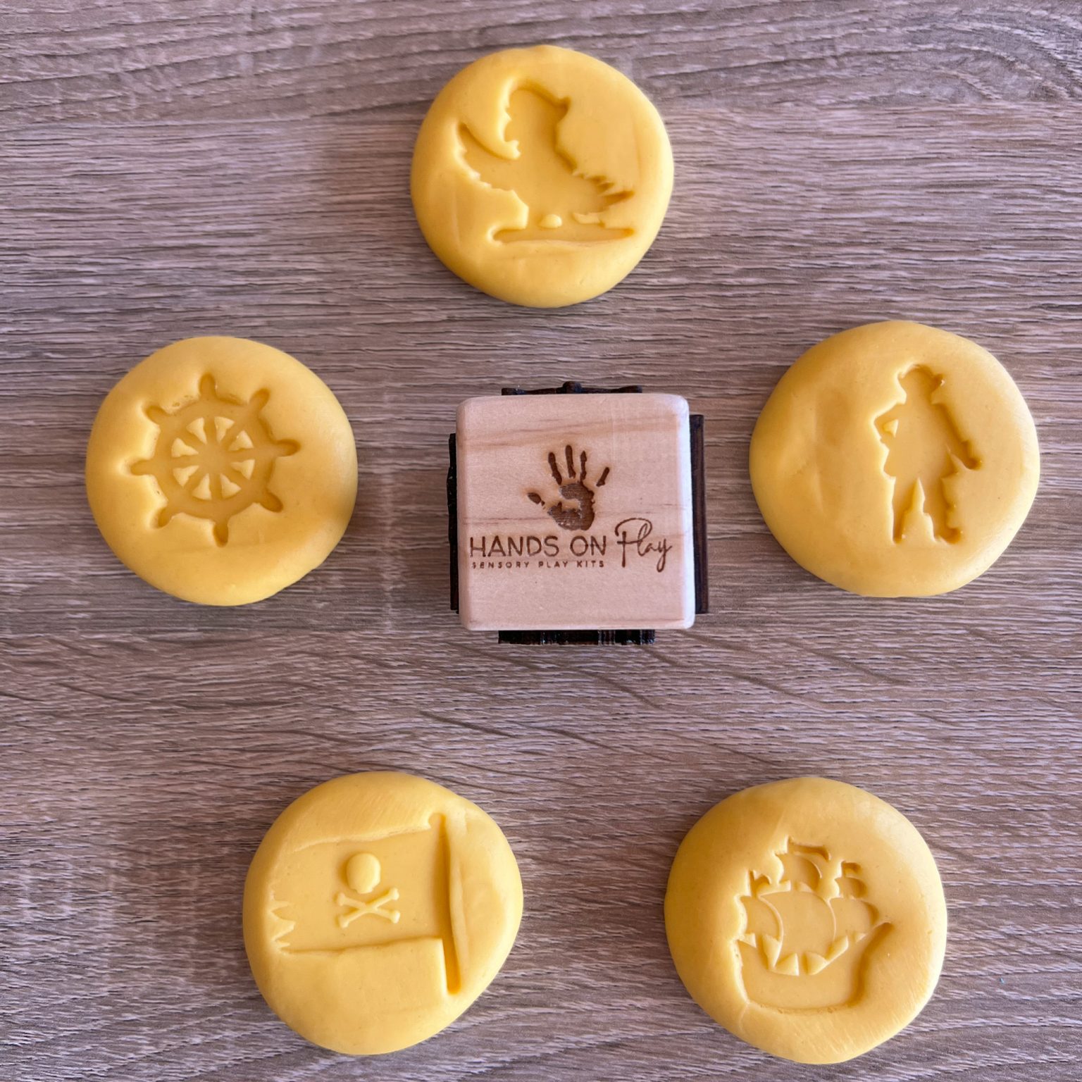 PIRATE DOUGH STAMP Hands On Play